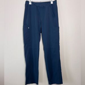 FIGS Men's Axim Cargo Scrub Pants Navy Blue Size M